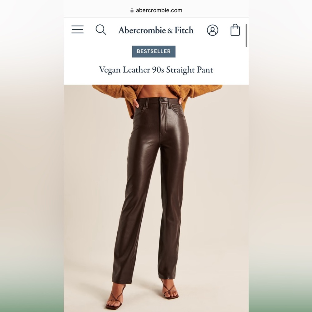 Brown Leather Pants